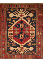 YALDA Fine Kazak kilim Sumac 205 x 116 cm