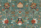 green-red-sultani-design-rug-center