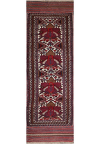AZIZ Afghan Mushwani Runner  352 x 80 cm