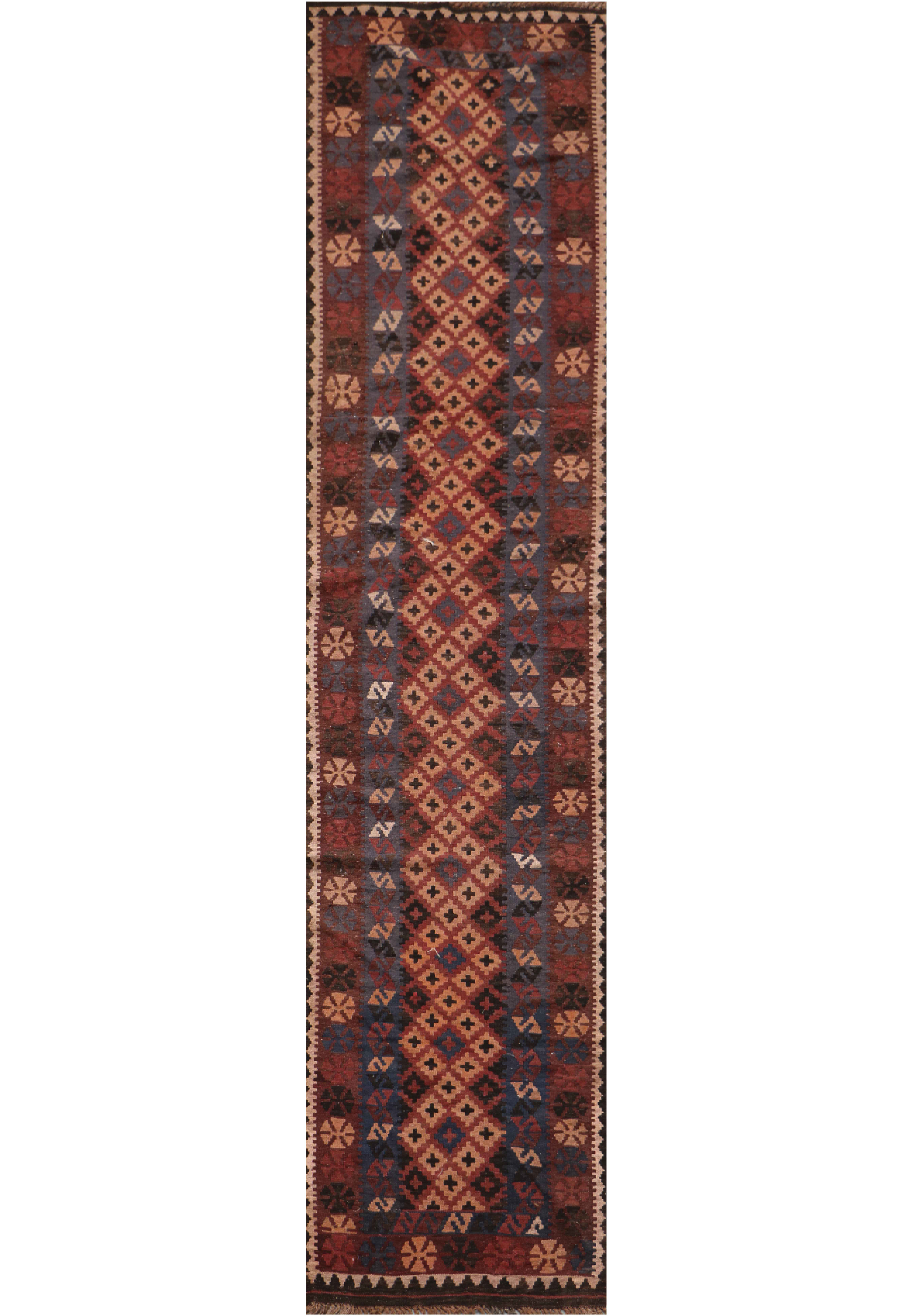 FAIZA Afghan Kilim Runner 367 x 80 cm